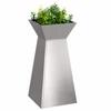 Column Planter Silver 35 x 35 x 73 cm Stainless Steel