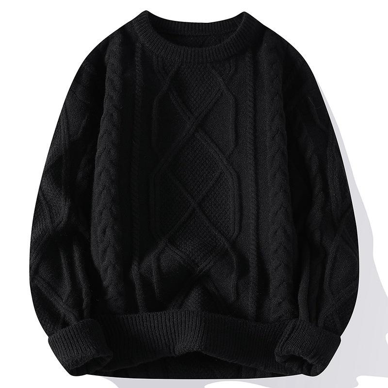 Hot Sale, Autumn and Winter New Casual Crew Neck Sweater Bottom Knitted Sweater Large Size Loose Sweater