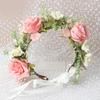 Flower Wreath Bridal Headband Music Festival Flower Headband Photo Headpieces