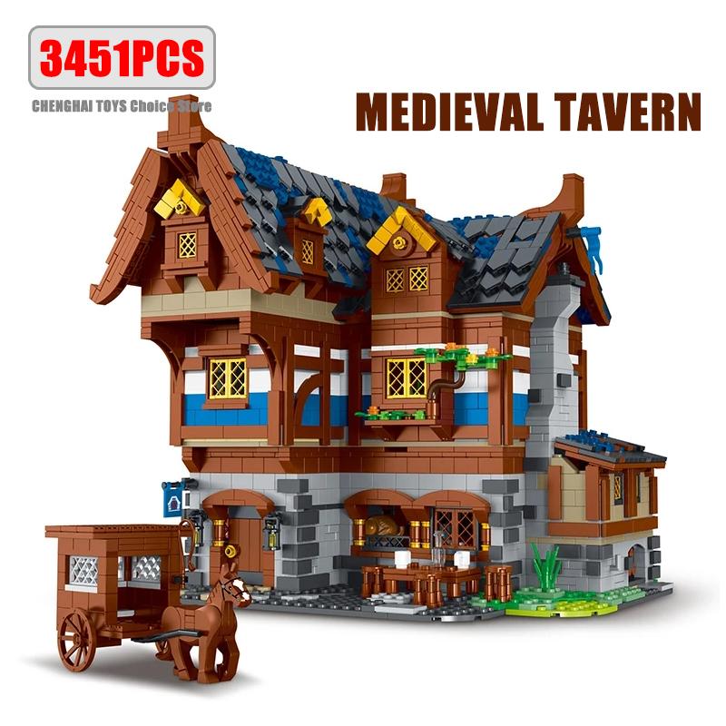 Moc-70187 Высший класс Средний высший класс Возраст Таверна Первоклассная гостиница Высококачественный конструктор Сборные кубики Строительные элементы