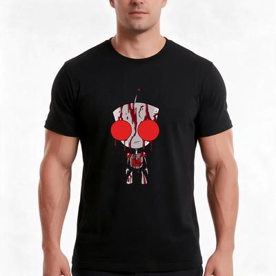 Bloody Gir Tshirt Summer Casual Cotton Tee Oversized Streetwear Tops Vintage Graphic Print Loose Fit Short Sleeve