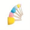 Preschool Painting, Printing, Graffiti, Sponge Brush, Creative Sponge Brush, Colorful Mini Flower-shaped Sponge Stamps,