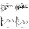 Black Garden Plant Hanger Hook Bird Wall Mounted Plant Hanger Hanging Flower Basket Brackets