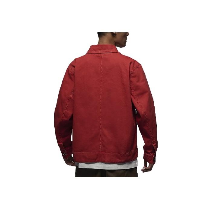 Jordan Essentials однотонная поло повседневная куртка на пуговицах мужские куртки лобстер-красный FN4528-604