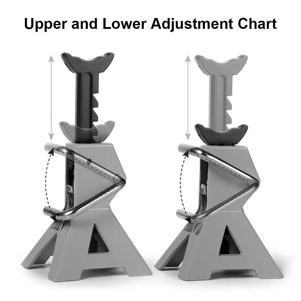 2 шт. имитация металлической рамы, размещенный держатель, регулируемая высота, мини-домкрат, 3-тонные напольные домкраты, стойки для гусеничного автомобиля с радиоуправлением 1/10