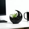 3D Printing Crescent Moon Flower Pot Moon Shaped Storage Box  for Gardening Lovers