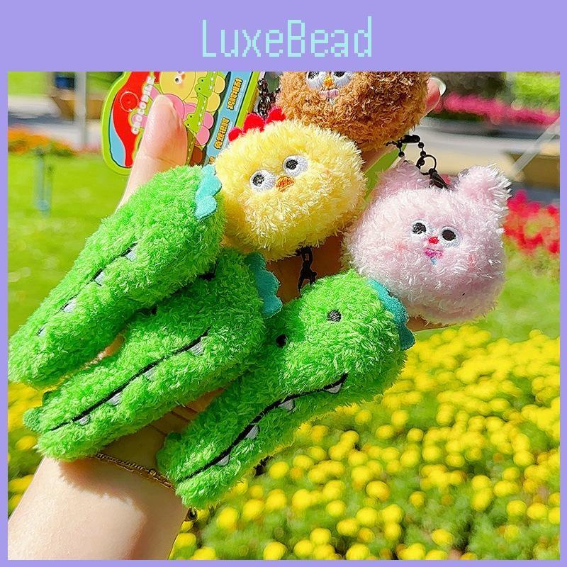 Crocodile Good Friend And Chick Bear Rabbit Dual Plush Keychain For Items Gift