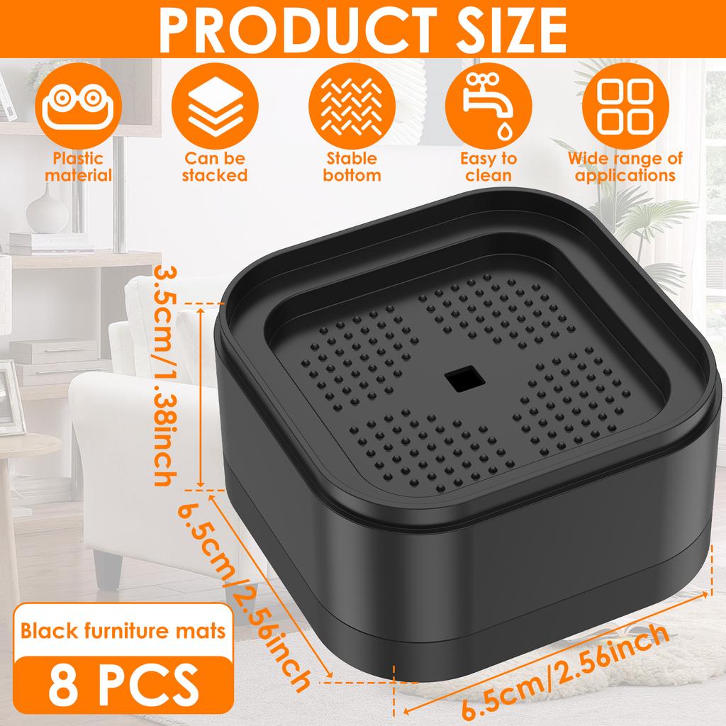 8/16 шт. Регулируемые ножки для мебели, подставки, штабелируемые, для увеличения высоты стула, подкладки для ног, блоки для подъема кровати, для стола, письменного стола, дивана, кресла, дивана