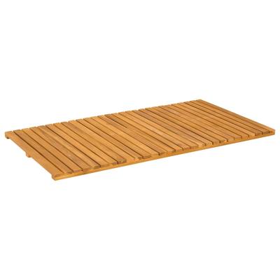 Bath Mat Uni Brown 100 X 55 Cm Wood