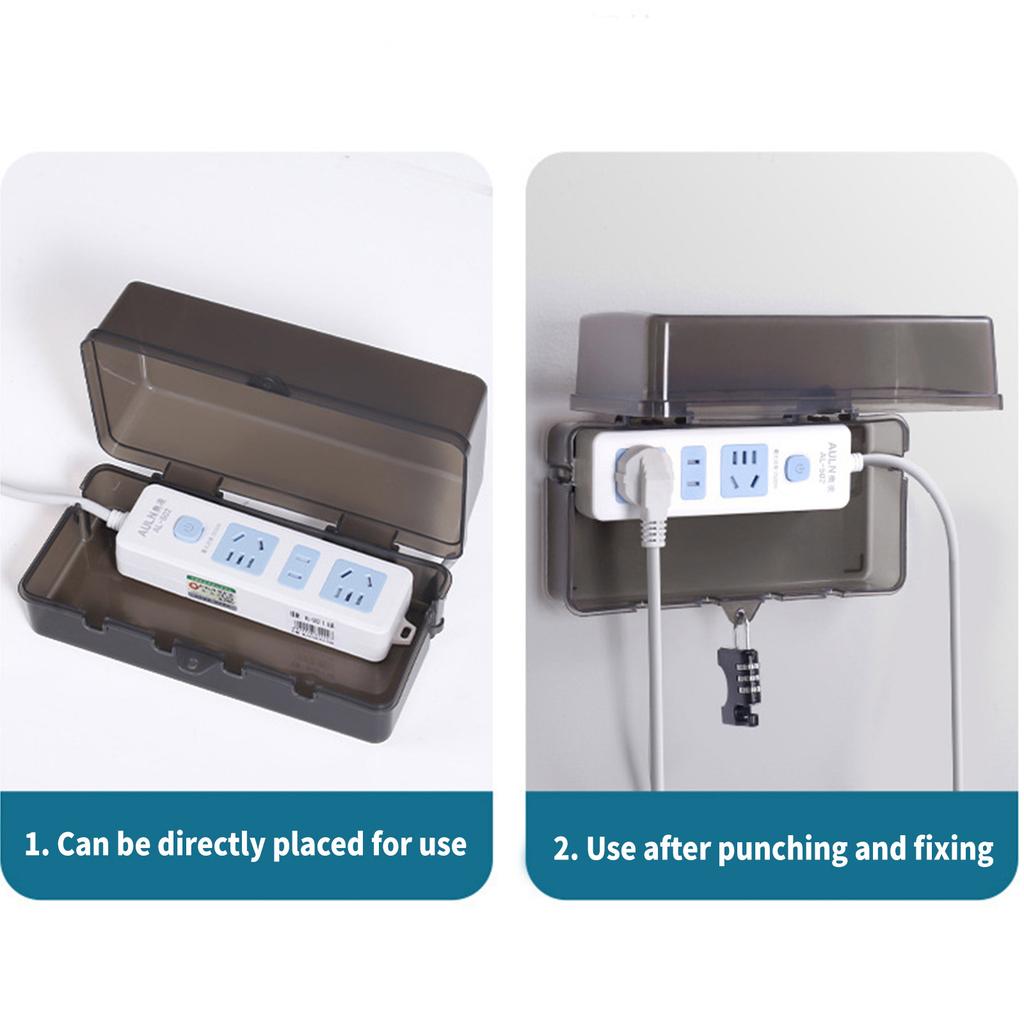 Пластиковая защитная крышка для розетки, водонепроницаемая коробка для укладки кабелей, защитная крышка для электрической розетки, наружная электрическая коробка