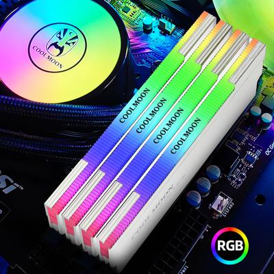 5V-3PIN ARGB Радиатор для оперативной памяти Aura Sync DDR4 DDR3 Радиатор для памяти с термосиликоновой прокладкой для настольного компьютера ПК
