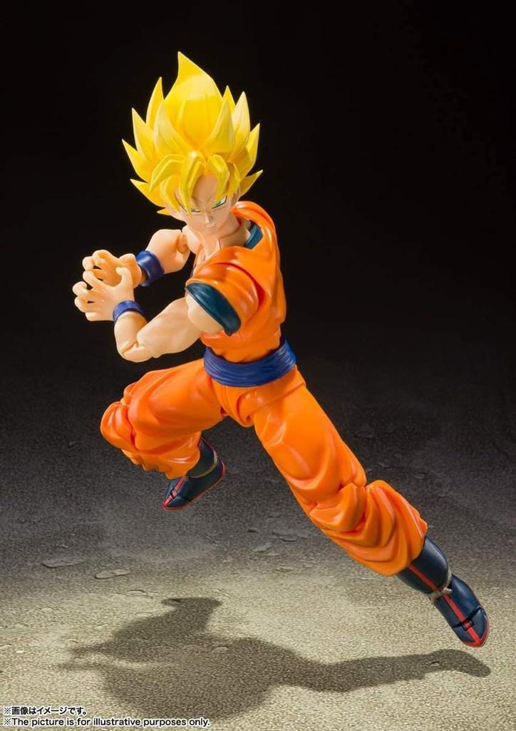 TAMASHII NATIONS Dragon Ball Z Супер Сайян Полная Сила Сон примерно ПВХ АБС окрашенная экшн-фигурка S.H.Figuarts Гоку, 140 мм, &