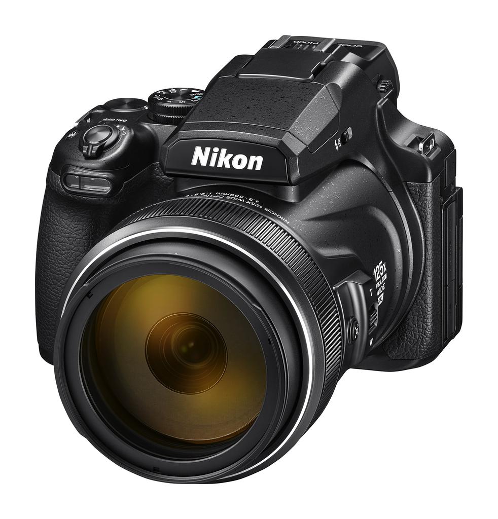 Nikon Цифровая камера COOLPIX P1000 с ЖК-дисплеем Черный 16,7" 3,2" Дисплей, (Сертифицированный восстановленный)