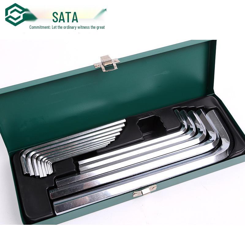 SATA Набор из 14 удлиненных шестигранных ключей с шаровым наконечником, метрический