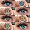 Contact Lenses Colored Contact Lenses for Brown Eyes Natural Beauty Pupils Yearly 14.5mm Big 2pcs Soft