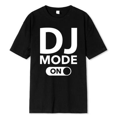 Футболка свободного покроя, летняя, для мужчин и женщин, с принтом Dj Mode, хлопковые футболки в стиле Harajuku, с коротким рукавом, с принтом Dj, повседневная, для мужчин
