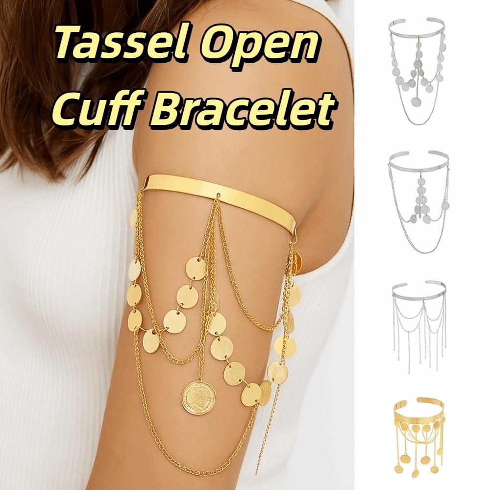 Жемчужные браслеты на предплечье Изысканный открытый браслет-манжета Нарукавник Нарукавная повязка Кисточка Цепочка на руку Вечеринка