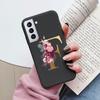 For Samsung Galaxy S21 S21 FE Case S21 Plus Flower Gold Letter A Z Soft Silicone Phone Cover For Samsung S21 Ultra Bumper S21+