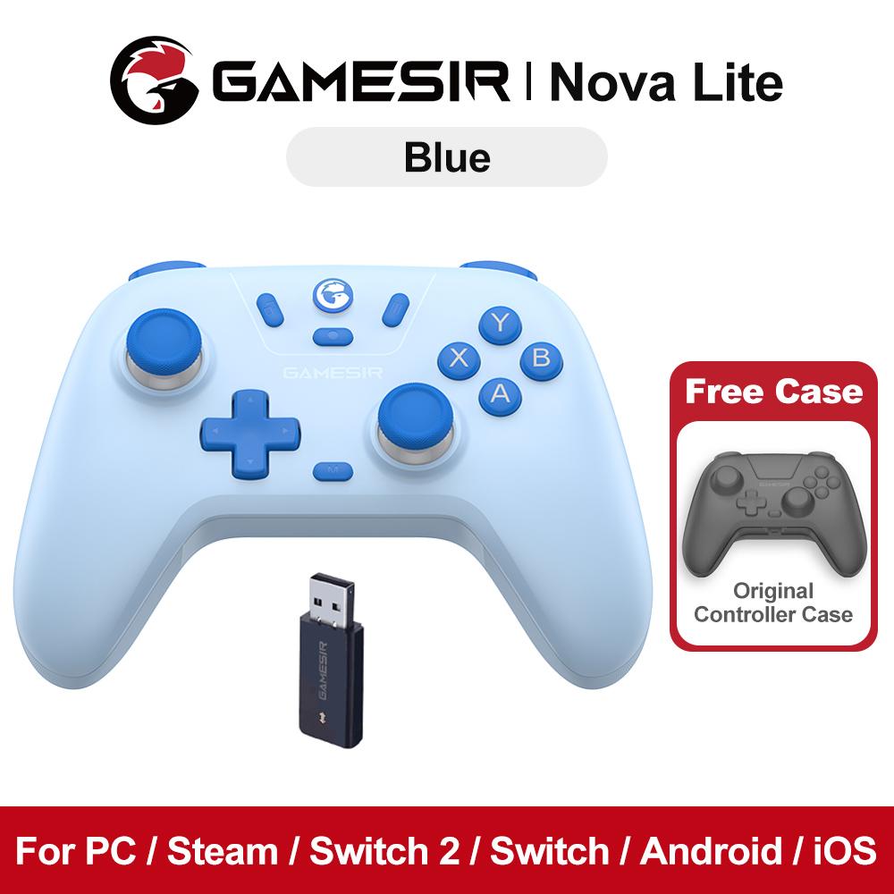 GameSir Nova Lite Gamepad for Nintendo Switch 2/1 PC iOS Android Steam Game Controller Tri-modes Connectivity Hall Effect Sticks