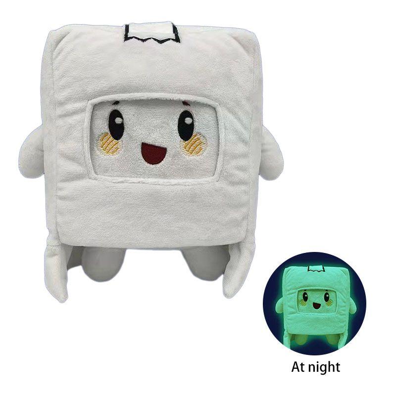 Kawaii Lankybox Luminous Plush Toy Fox Square Box Stone Soft Plushie**