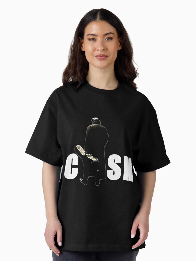 Johnny Cash Retro Style A Good Laugh Is Sunshine Oversized T-Shirt