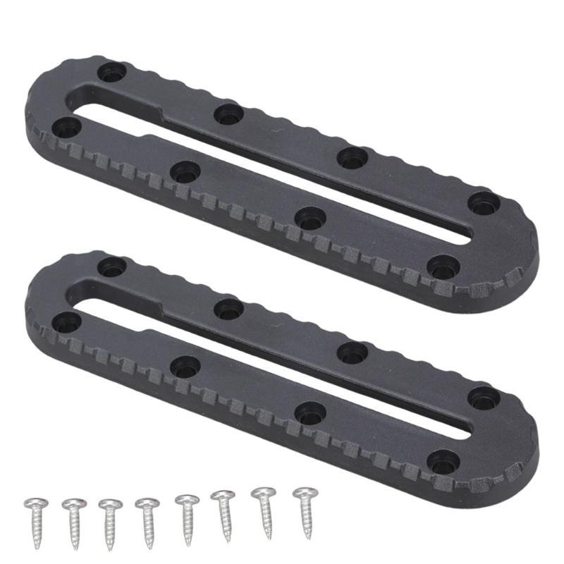 2Pcs Kayak Slide Track Rail Bracket Kayak Accessories Mount Track for Fishing Rod Holder, Fish Fider, Cup Holder