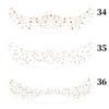 6Pcs Star Heart Freckle Tattoo Sparkle Face Tattoo Sticker Disposable Face Temporary Tattoo  Make Up