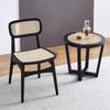 Nordic Wooden Rattan Dining Chairs Kitchen Living Room Armchair Dining Chairs Modern Ergonomic Cadeira Home Furniture
