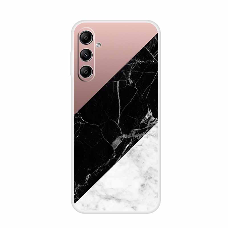 Для Samsung Galaxy A14 A34 A54 5G Мраморный Мягкий Чехол Силиконовый ТПУ Задняя Крышка Телефона Coque для Samsung A 54 34 14 4G Мультяшные Fundas