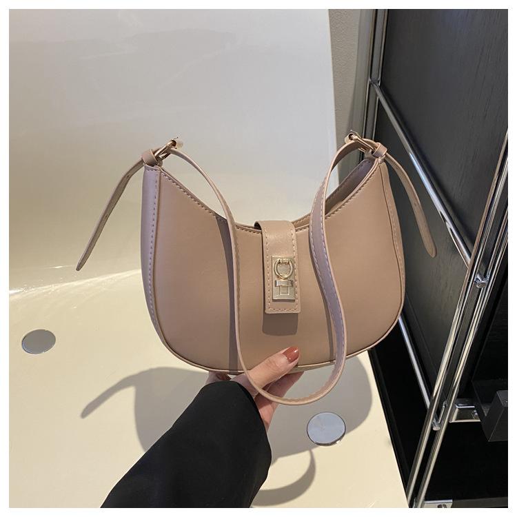 Простая сумка через плечо в стиле ретро 2024 года, новая зимняя сумка для женщин, сумка под мышкой, модная корейская версия, сумка-пельмень, женская сумка