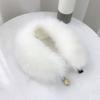 Winter Plush Thickened Warm Imitation Fox Hair Snap Button Scarf Versatile Women's Imitation Fur Scarf