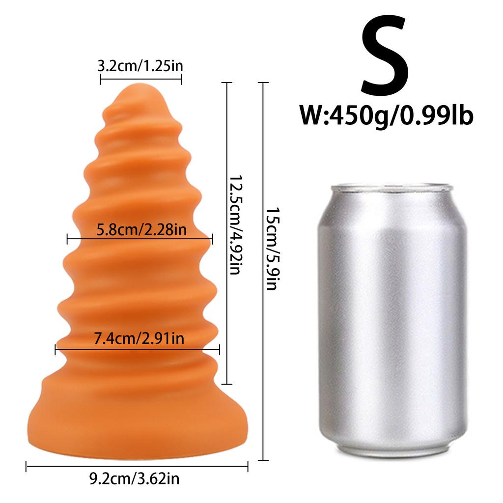 Супер большой винтовой гвоздь анальная пробка для мужчин и женщин задний корт расширительное устройство мастурбация жирная нить легко вставляется легкая секс-игрушка Climax SM