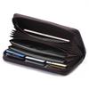 Leather Blocking Wallet Long Zipper Handbags Purse Large Capacity Card Holder Wallet