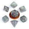 MDG Acrylic 10mm Poly Dice Set Stardust (Gray)