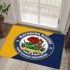 Blackburn Rovers Football Design Crystal Velvet Carpet Cozy Non?Slip Printed Rug For Bedroom Living Room Entrance