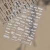 Новые наклейки для нейл-арта с английскими буквами Черно-белый Художественный шрифт Украшение для ногтей 3D Рельефный DIY Декали для маникюра Инструмент для маникюра