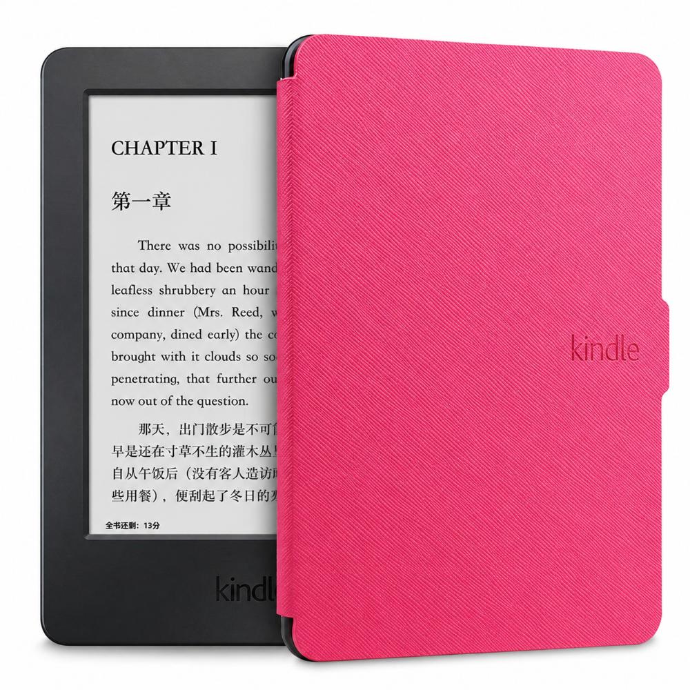 Ultra Slim Folio Cross Grain Cover PU Leather Smart Case Protective Shell