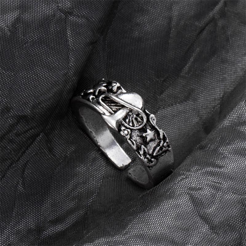 Аксессуары Ювелирные изделия Эпоксидная мода Ретро Кольцо Сова Мужское кольцо из титановой стали