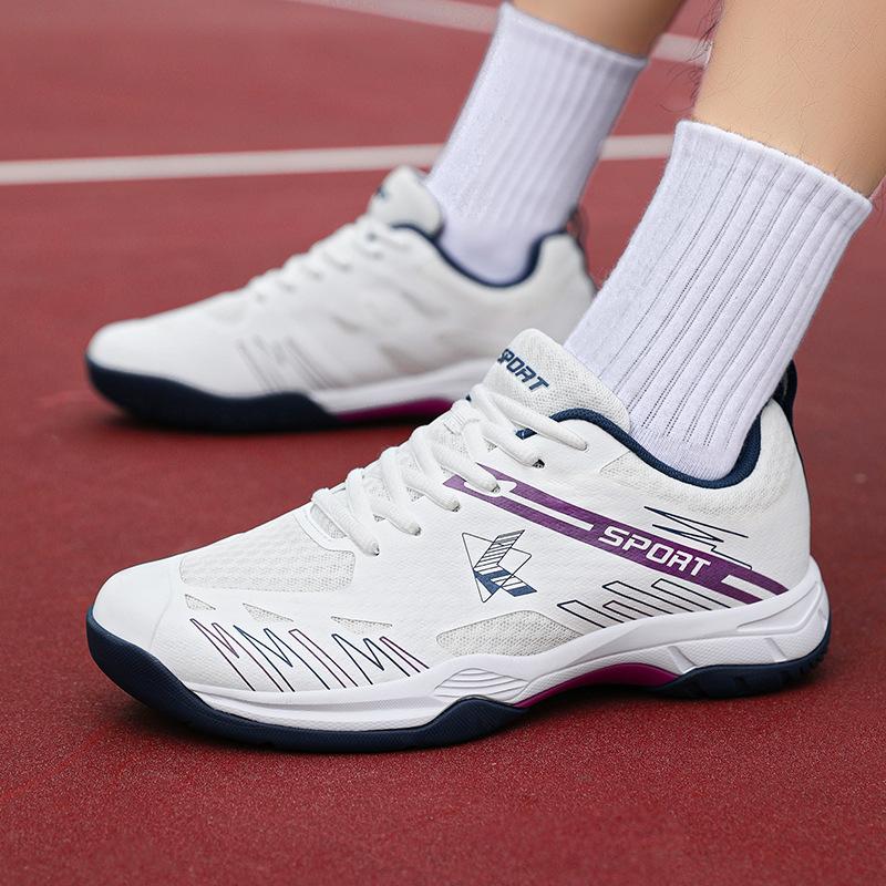 Export-grade badminton shoes Real carbon board Wide last Hard surface Wear-resistant cushioning Competition training badminton shoes