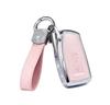 Quexoma Smart Key Case with Zircon Crystal Premium Cowhide Leather and Replacement Key Case for Late Model and Scratch and Drop Resistant Decoration,