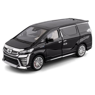 1/18 Toyota Vellfire MPV Автоматическая дверь Сплав Модель автомобиля Звук и свет Инерционный Детская игрушка Предметы коллекционирования Подарок на день рождения