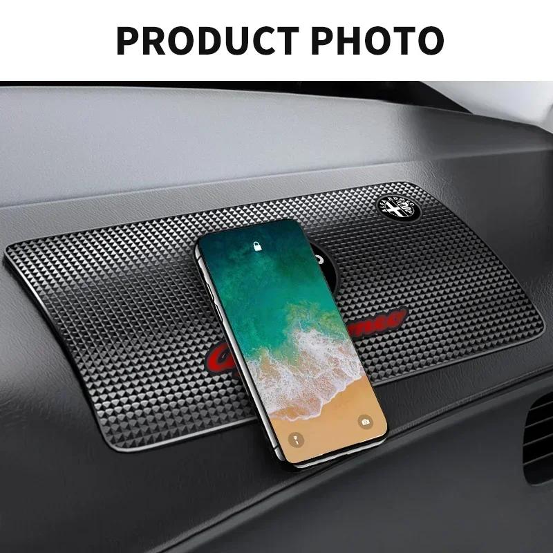 Car Stickers Car Styling Anti-Slip Mat Silicone Dashboard Non-Slip Pad For Alfa Romeo Giulia Stelvio MiTo Giulietta Tonale ALFA  zj4