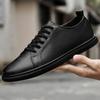 Модная Роскошная Мужская Уличная обувь на плоской подошве Дышащие Модные Кроссовки Натуральная Кожа на шнуровке мужская Белая обувь Классическая универсальная Повседневная обувь