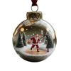 Christmas Santa Claus Hanging Decoration Clear Ball Playing Tennis Golf Soccer Basketball Badminton Santa Xmas Tree Hanging Ornament Pendant