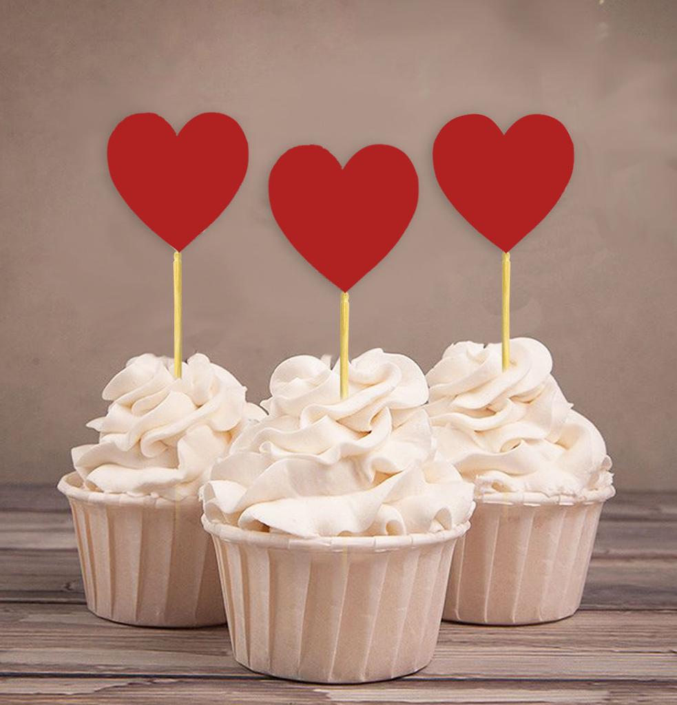 Дарлинг Сувенир| Ботворезы для кексов в форме сердца| Свадьба - Украшения для десерта на день рождения - упаковка