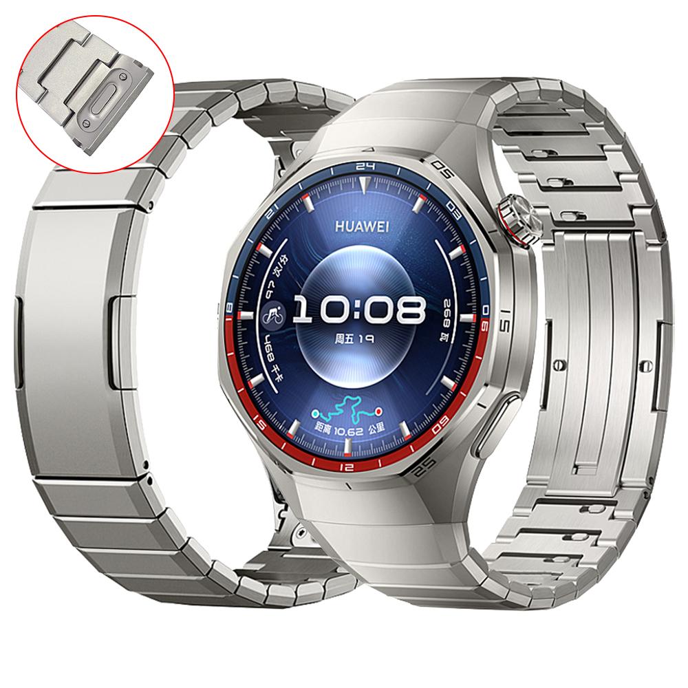 Титановый ремешок для часов Huawei Watch GT 6 Pro 46 мм Без зазоров Роскошный металлический браслет Для Huawei GT6 Pro Сменный ремешок