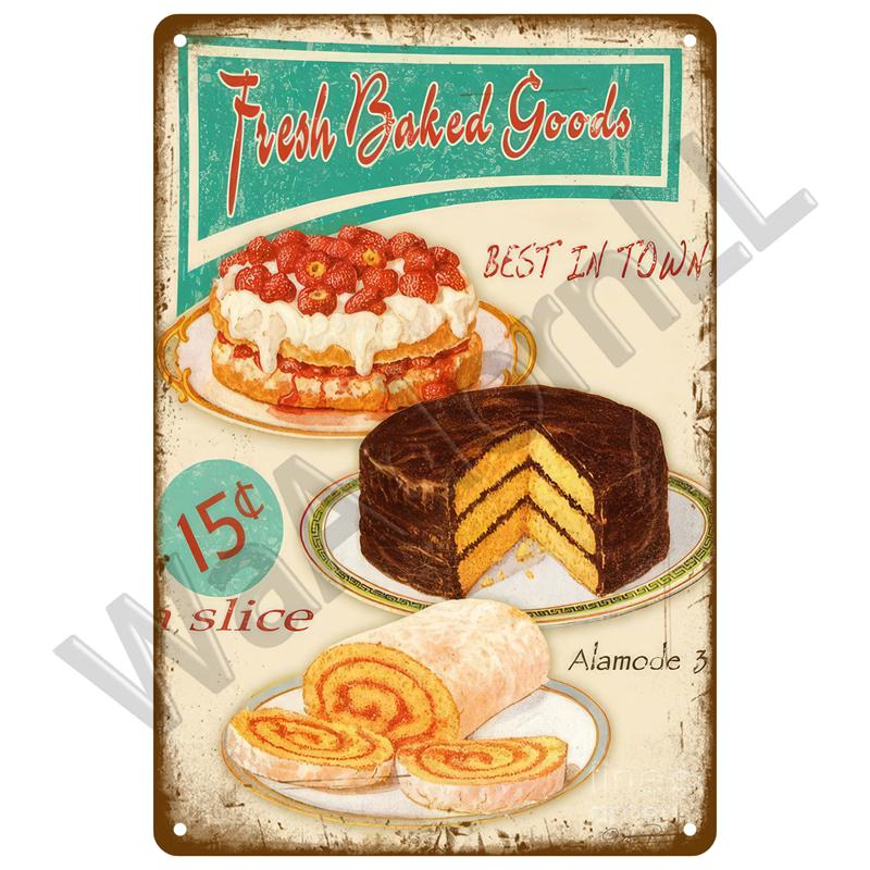 Ретро-тарелка, фаст-фуд, винтажная жестяная табличка, металлическая табличка, хот-дог, постер, домашний декор для кухни, кафе, бара, живопись