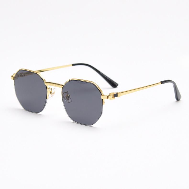 HBK 2022 Luxury Sunglasses Custom Designer Small Rectangle Sun Glasses 2022 Trendy Woman Rimless Sunglasses