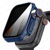 Чехол для часов Watch Series 9/8/7/6/5/4 SE 44 45 41 40 мм с закаленным стеклом Ultra Privacy