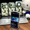 Зеленый ленивый кот подходит для мобильного телефона Apple 17 iPhone 16 Pro Max Huawei Mate 70 Honor защитный чехол